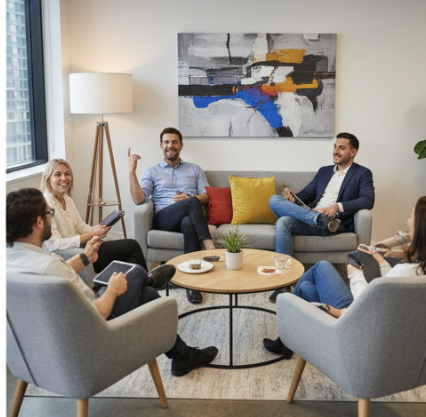 Collaborateurs en echange